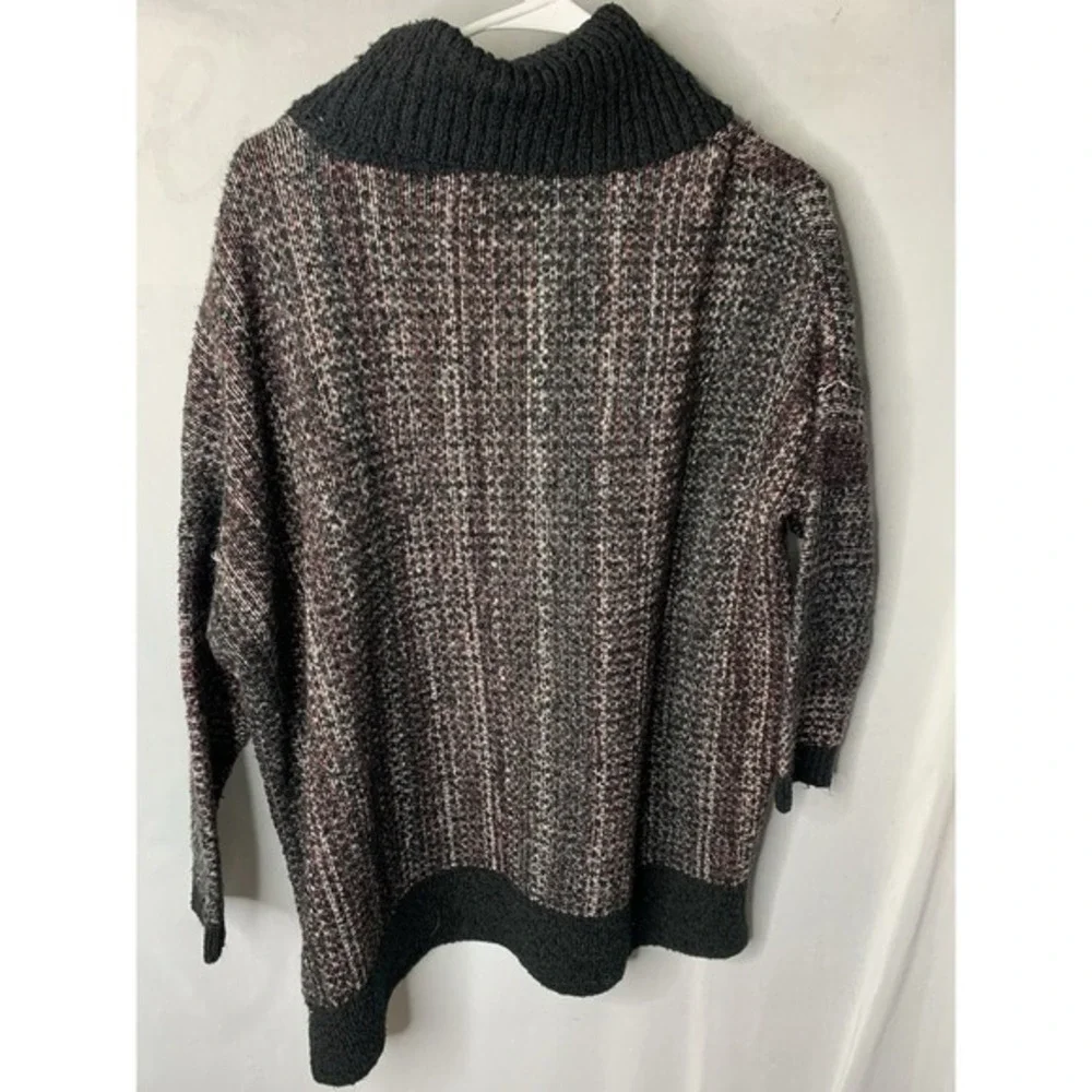 J.Jill Pure Jill Sweater XS Marled Knit Cowl Neck Long Dolman Sleeves Over Sized
